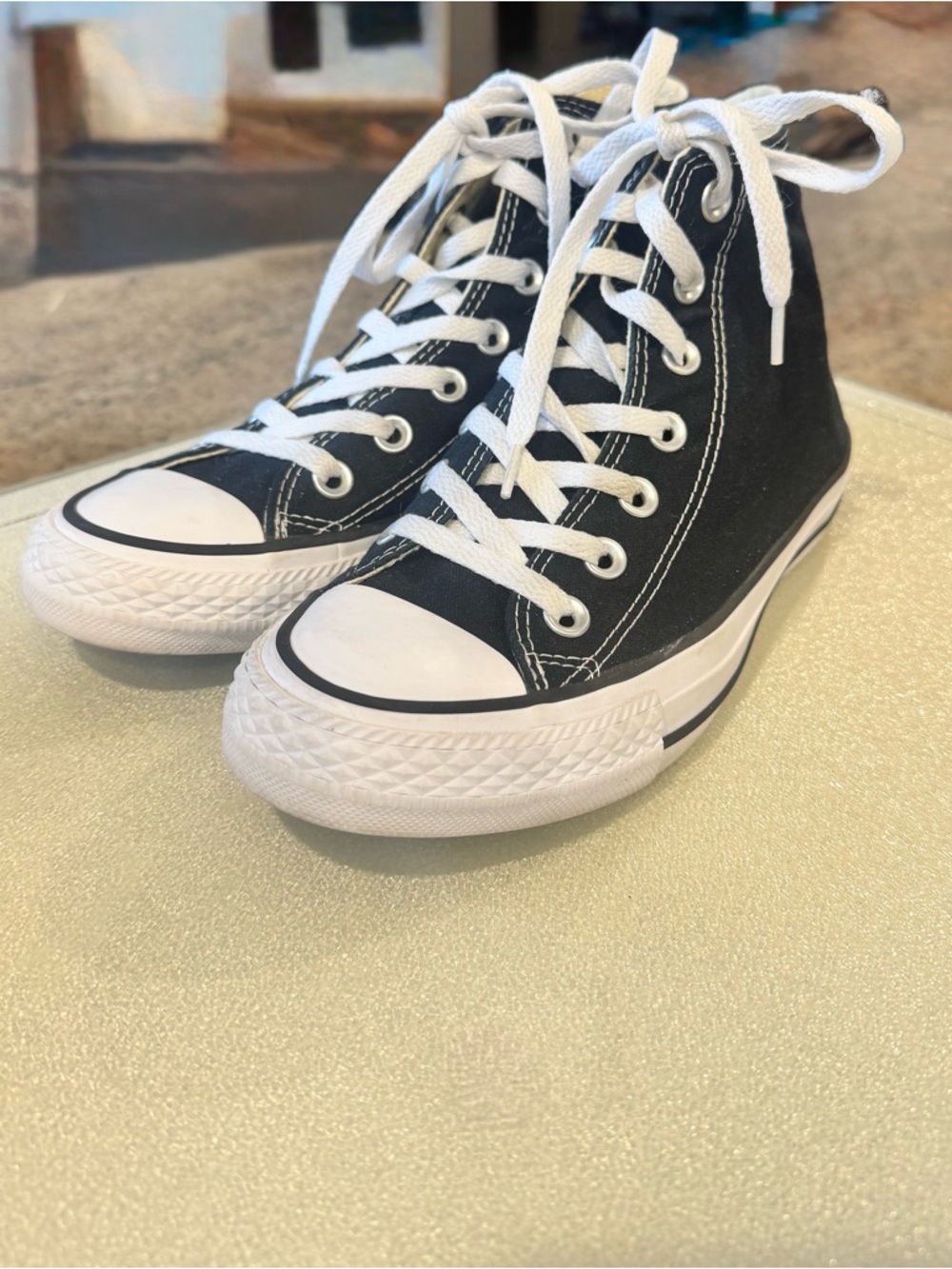 Ladies Converse Chuck Taylor Black & White High-Top Sneakers